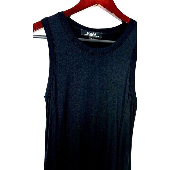 Lulus Shield and Sword Womens Size M Black Sleeveless Maxi Dress With Pockets E2 - Picture 7 of 10